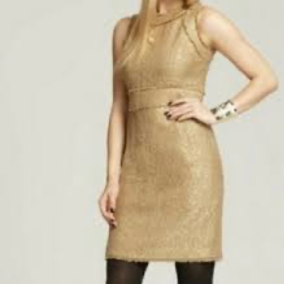Michael Kors Gold Sequin Dress Sz10 - Picture 7 of 7